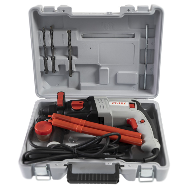 Перфоратор Ставр ПЭГ-680М 680Вт, 3 реж., 2.2Дж, 0-2000 об/мин, 0-3600 уд/мин, реверс, SDS-plus, кейс