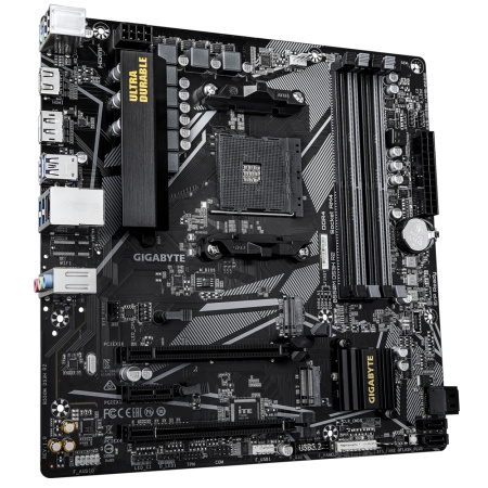 Мат.плата SocAM4 AMD B550 Gigabyte B550M DS3H R2 (mATX,4DDR4,2M.2,2PCI-16,PCI-E,DP,HDMI,PC4000)