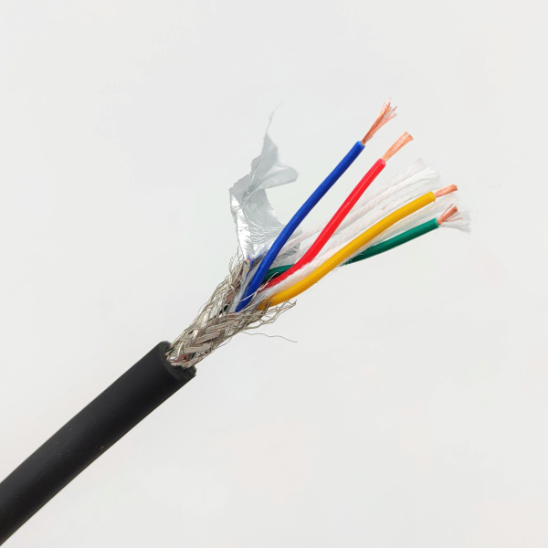 Кабель экранированный TRVVP  4х0.3мм2, метражом, гибкий для ЧПУ