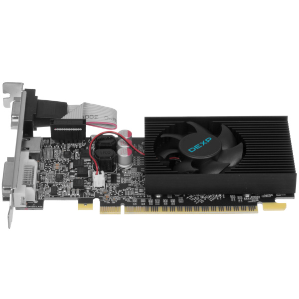 Видеокарта GeForce G210 DEXP 1Гб DDR3,64bit,VGA,DVI,HDMI (GT210 1GD3 LP) oem
