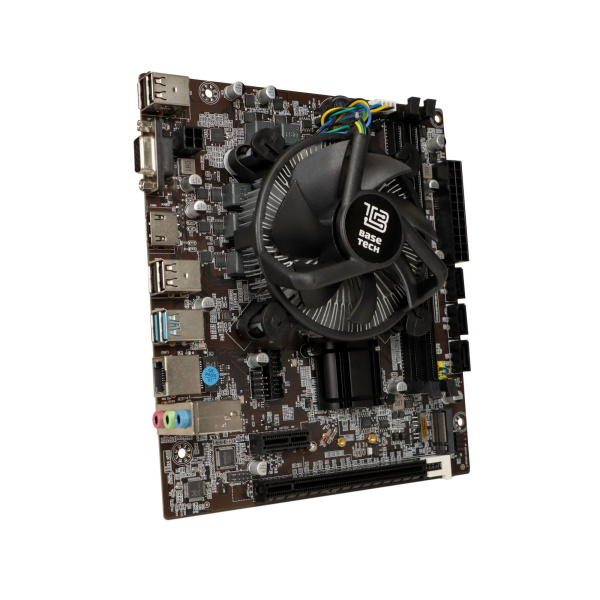 Мат.плата S1151 с процессором i5-6600 и кулером BaseTech H110M-K (mATX,2DDR4,M.2,3SATA,VGA,HDMI,PC2666)[BT-H110M-K-6600]