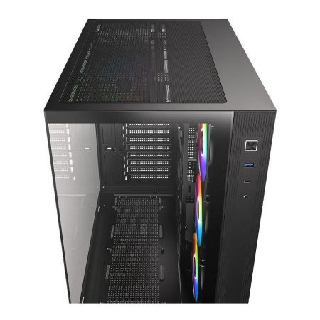 Корпус ID-Cooling View 500 черный без БП mATX 9x120mm 1xUSB2.0 1xUSB3.0 audio bott PSU