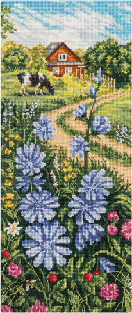 Набор для вышивания "PANNA" PS-1702 "Дикий цикорий" 13.5 х 32 см