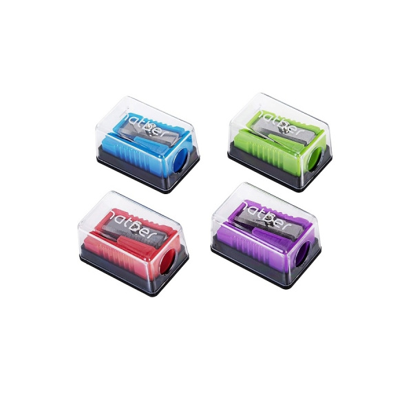 Точилка Hatber "SCHOOL" с контейнером (BS_079569)