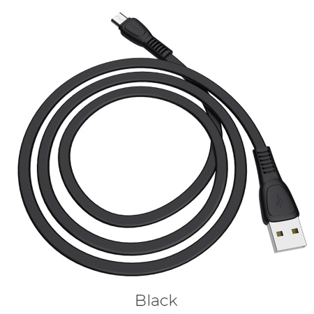 Кабель MicroUSB(m) - USB(m) HOCO X40 1м черный