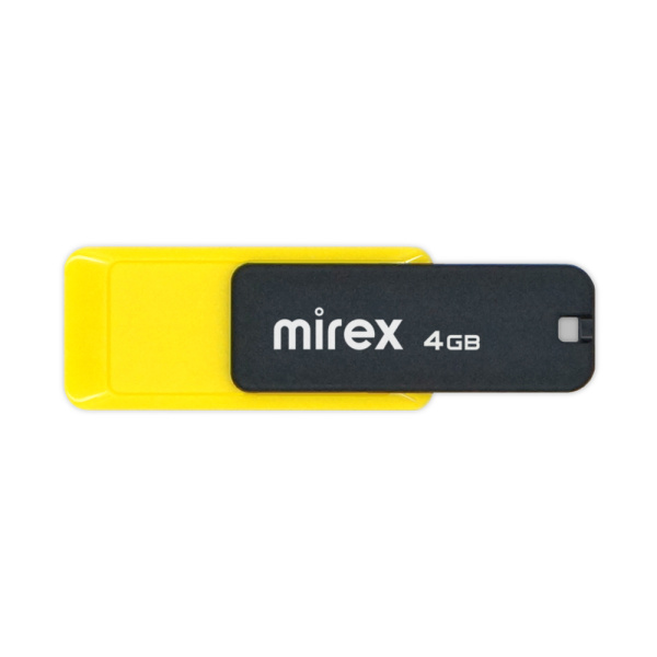 Флеш-накопитель USB2.0 4Gb Mirex City желтый 13600-FMUCYL04