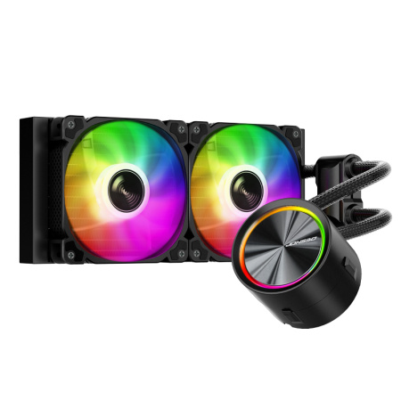 Система жидкостного охлаждения S115х/2011/1200/1700/AMx JONSBO TF 240 ARGB Black (260W,120mm,700-1800prm,ARGB)[TF 240 ARGB]