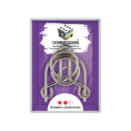 Головоломка металлическая  "DELFBRICK" DLM-24 1 шт "Капкан" 5 элемент.