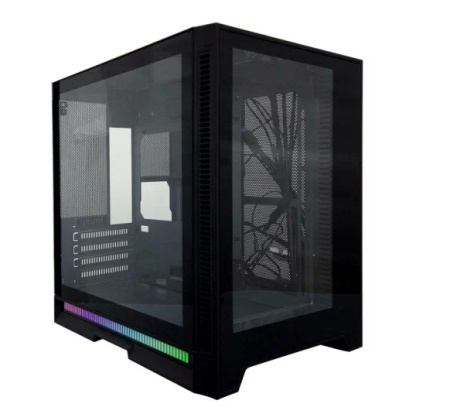 Корпус mATX Б_БП 1STPLAYER STEAM PUNK SP6-G (USB3.0, Audio, WN, ARGB, черный)[SP6-G-BK]