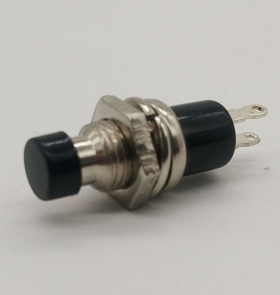 Кнопка ON-(OFF), 250в, 1а, резьба, PS-105-BN