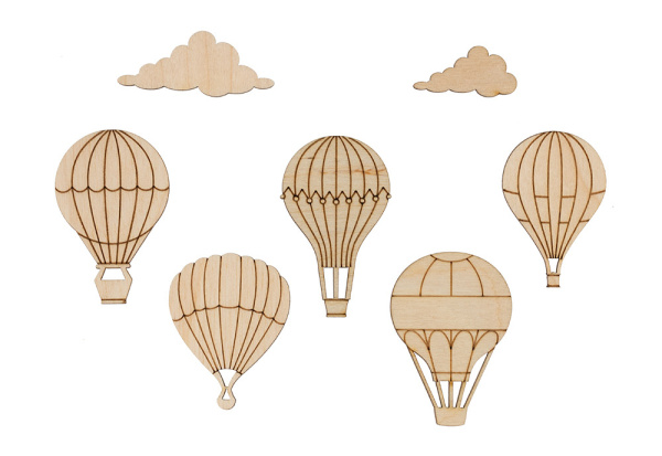 Мини-набор  "Mr. Carving" ВД-893 "Воздушные шары" фанера 0.3 см