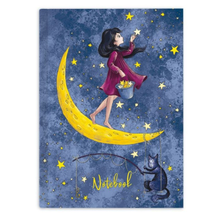 Блокнот Феникс+ А6, 80л. "Звездная ночь" 48342 Блокнот Феникс+ А6, 80л. "Звездная ночь" 48342