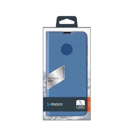 Чехол-книжка для Samsung Galaxy A33 Deppa Book Cover синий (88168)