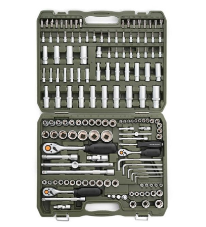 Набор головок и принадлежностей 1/4" 3/8" 1/2", 151 предмет, Дело техники 620851