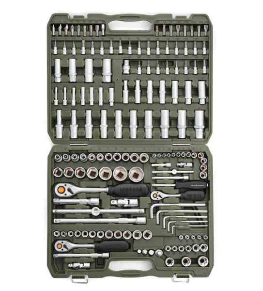 Набор головок и принадлежностей 1/4" 3/8" 1/2", 151 предмет, Дело техники 620851