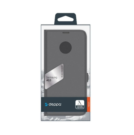 Чехол-книжка для Samsung Galaxy A53 Deppa Book Cover SL с боковым замком, черный (88175)