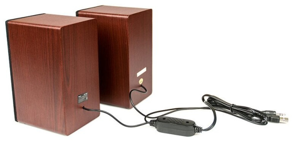 Актив.колонки 2.0 Dialog Stride AST-20UP 6Вт, питание от USB, MDF, Cherry