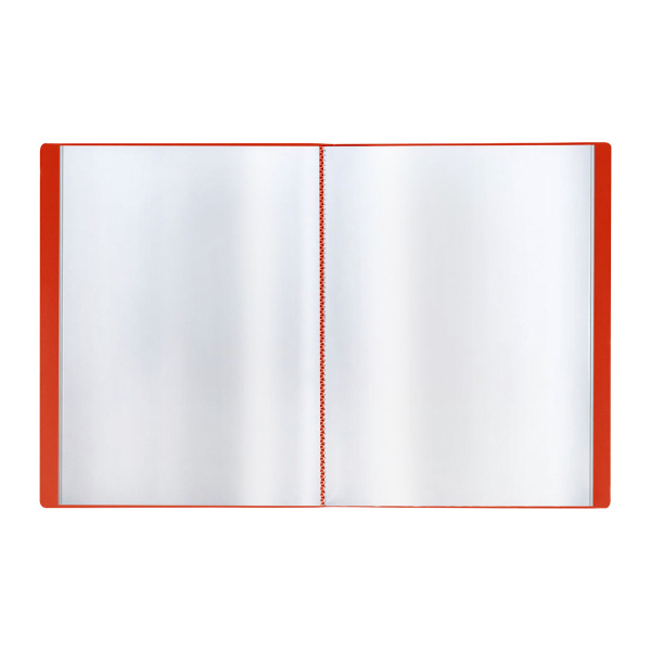 Папка с 80 вкл. СТАММ "Стандарт" 30мм, 800мкм, красная (ММ-30631)