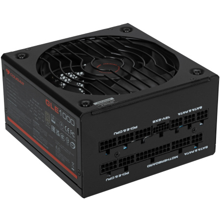 Блок питания 1000Вт Cougar GLE 1000 (APFC,135мм,6PCI-E,16pin(12V-2x6),12SATA,80+Gold,модульный)[CGR GMX-1000]