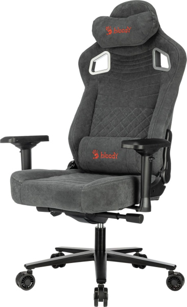 Кресло игровое A4Tech Bloody GC-660 серый Formula 968 искусственная замша с подголов. крестов. металл
