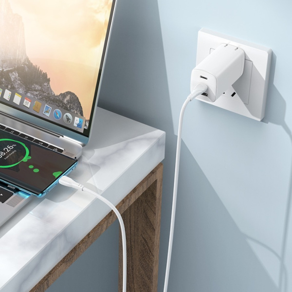 Кабель USB Type-C (m) - USB Type-C (m) BOROFONE BX121 60W, 1.0м 3.0A белый
