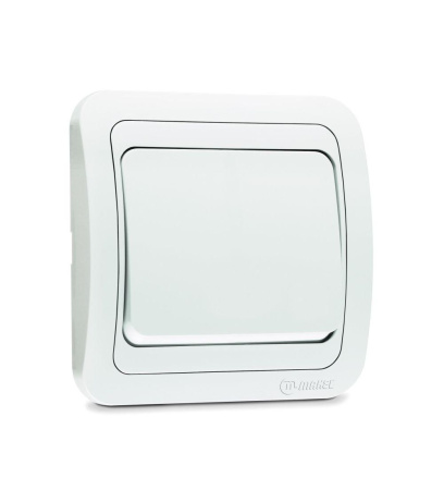 Выключатель встраиваемый 1клавиша, белый, 10A, Makel Mimoza 12001