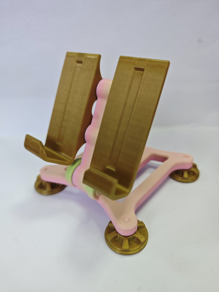 Подставка для телефона регулируемая. Розово-коричневая 23м 