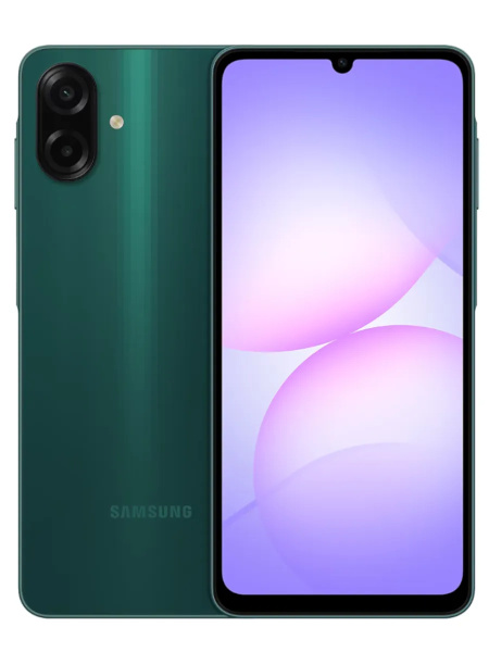 Смартфон Samsung Galaxy A07 4Гб 64Гб SM-A075 Green 6.7", PLS, 1600*720, 2*2.2+6*2ГГц, 50+2МП, 8Мп, 4G, 5000мАч, And15