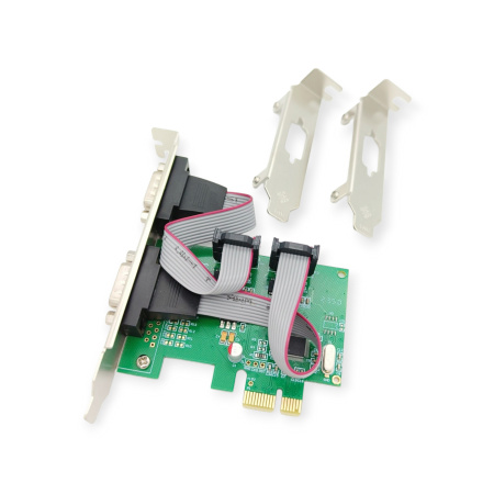 Контроллер PCI-E=>Comx2  Espada PCIe2SLWCH (WCH382) low profile