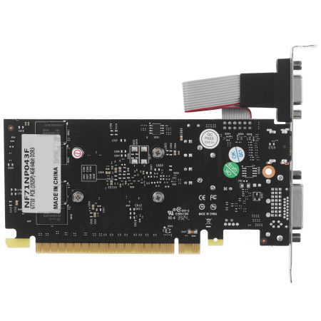 Видеокарта GeForce GT710 Sinotex 4Гб Ninja GDDR3,64bit VGA,DVI,HDMI,LP (NF71NP043F) ret