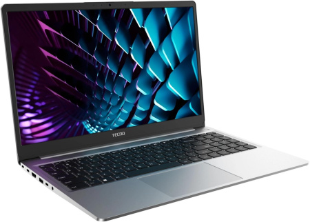 Ноутбук Tecno MegaBook K15SRA Core i5 13420H 8Gb SSD512Gb Intel UHD Graphics 15.6" IPS FHD (1920x1080) Windows 11 Home grey WiFi BT Cam 6060mAh (71005000465)