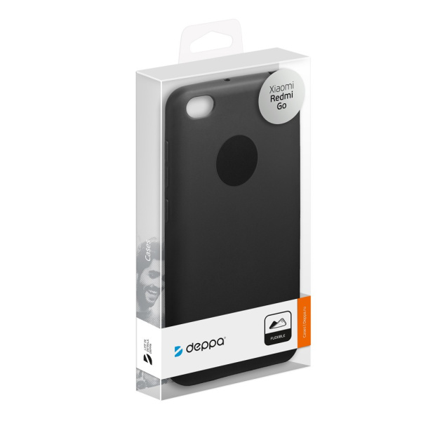 Накладка для Xiaomi Redmi Go Deppa Gel Color Case черная (87147)