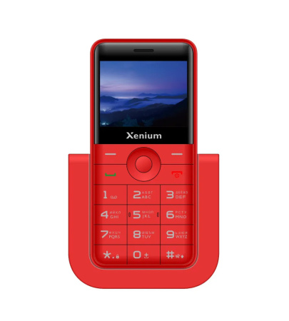 Сотовый Xenium X700 Red 2sim/2.31"/320*240/32Mb/microSD/0.3Мп/Bt/1700мАч/моноблок