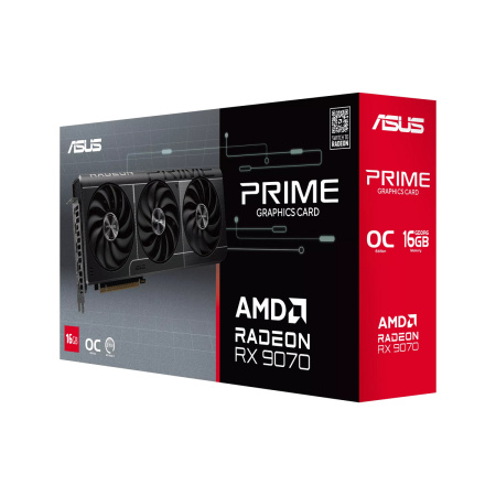 Видеокарта Radeon RX 9070 ASUS 16Гб PRIME EVO OC GDDR6,256bit,HDMI,3DP,3FAN (PRIME-RX9070-O16G-EVO) ret