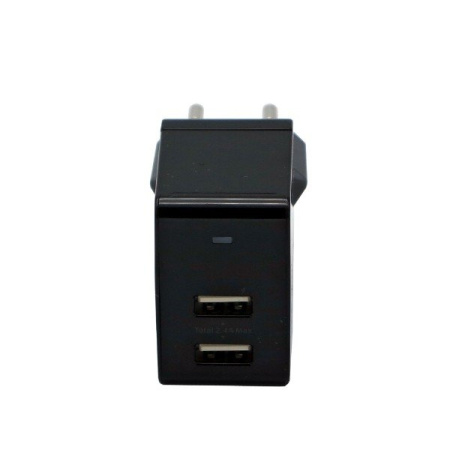 Зарядное_устройство - USB_2x2.4A Onyx черное