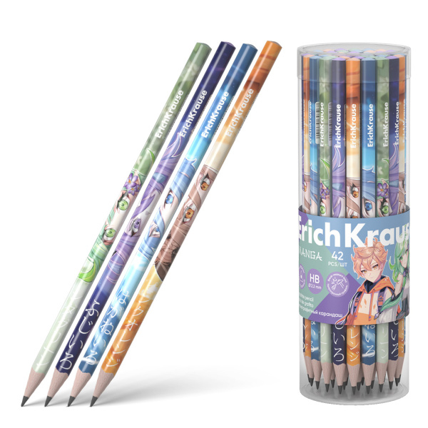 Карандаш ч/гр. ERICH KRAUSE "Manga" трехгранный HB (60727)