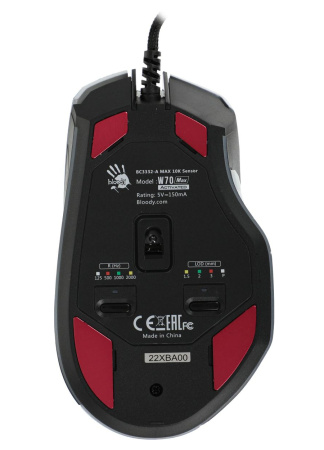 Игровая мышь USB A4Tech Bloody W70 Max оптическая, 10000dpi, Panda White