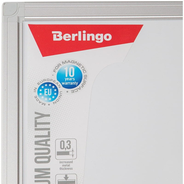 Доска магнитно-маркерная 100*150см. BERLINGO Premium, полочка (SDm_06030)