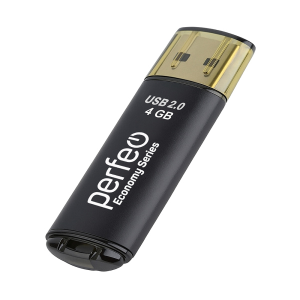 Флеш-накопитель USB2.0 4Gb Perfeo E04 (PF-E04B004ES) Черный