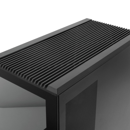 Корпус без блока питания/ Case HSPD F711, Panoramic Full Tower, Black, TG, 0.7 SPCC, 4x120mm ARGB (FN027) ATX, mATX, mITX 190/420/280mm 2x2.5", 2x3.5", 7xPCI 1xUSB-A 3.0, 1xUSB-C 445x235x475mm
