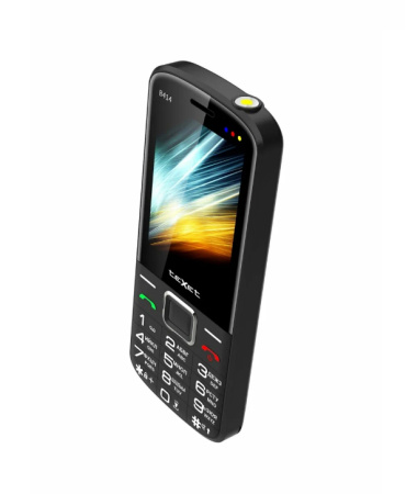 Сотовый Texet TM-B414 Black 2sim/2.8"/240*320/-/microSD/0.08Мп/Bt/1800мАч/моноблок