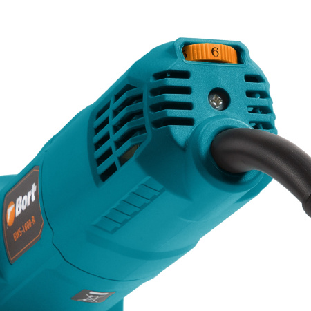 Угловая шлифмашина Bort BWS-1600-R 1500Вт, 9000 об/мин, диск 150мм, посадка 22мм, М14