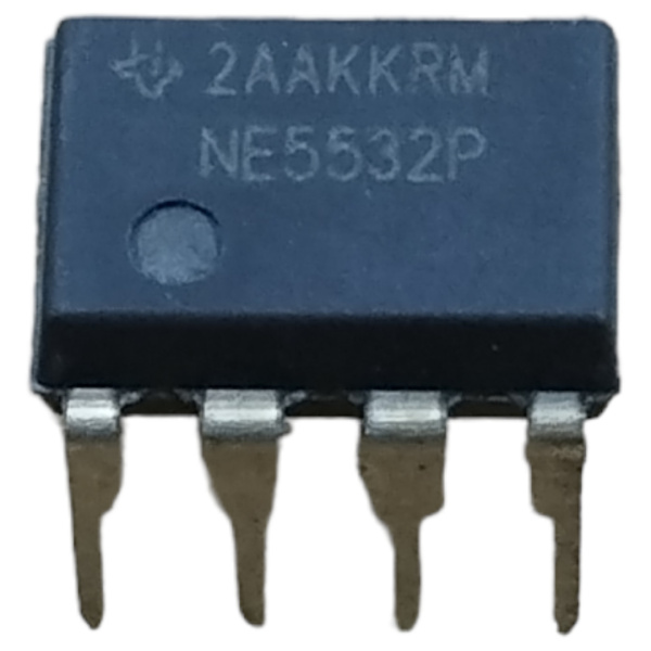 микросхема NE5532P, 2*ОУ, ±15В, DIP8