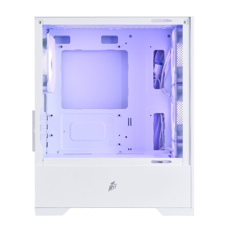 Корпус mATX Б_БП 1STPLAYER Go2 ARGB White (USB3.0, Audio, 4x120mm ARGB,белый)[Go2-WH-4F7-W]