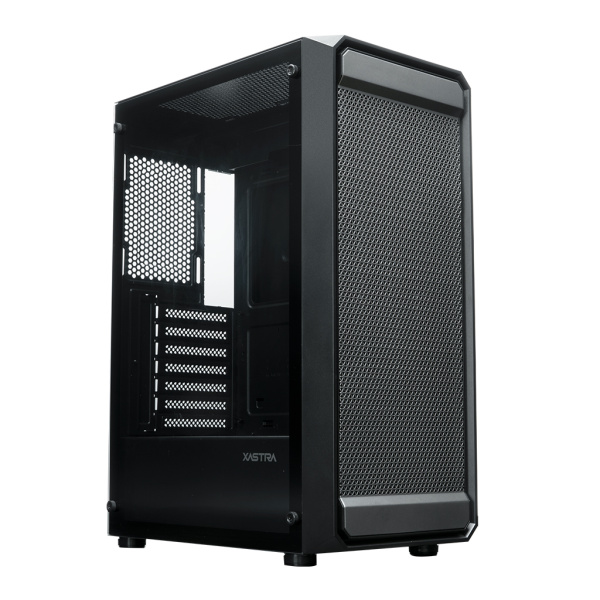 Корпус mATX Б_БП XASTRA A403 4ARGB Black (USB3.0,Audio,TG+Mesh,черный,PWM fans,4х120мм ARGB)[A403-4FC12A]