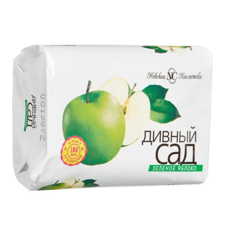 Мыло туалетное Невская косметика "Зеленое яблоко" 90г (10173)