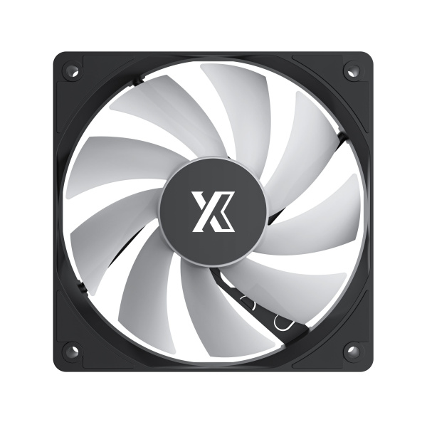 Кулер в корпус 120х120х25 XASTRA FC120B FRGB Black (1200prm/FRGB/Molex+3pin) bulk [FC120-1BF-SBP-GL]