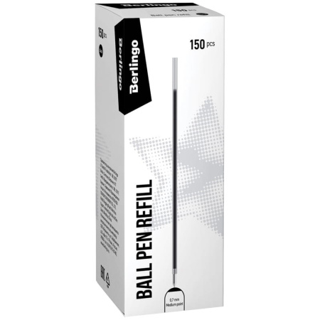 Стержень шариковый 0,7мм. BERLINGO "Tribase", "H-30", "W-219" черный, 140мм (CSb_70301)