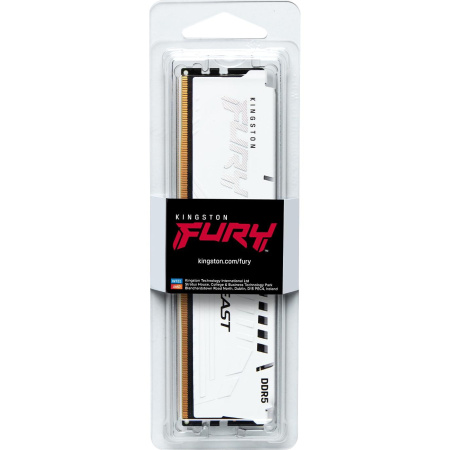 Память оперативная/ Kingston 32GB 5200MT/s DDR5 CL40 DIMM FURY Beast White XMP