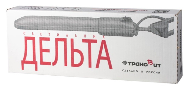 Светильник настольный "Дельта", на струбцине, люминесцентный, 11 Вт, белый, высота 70 см, 2G7 ТРАНСВИТ